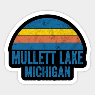 Vintage Mullett Lake Michigan Sticker